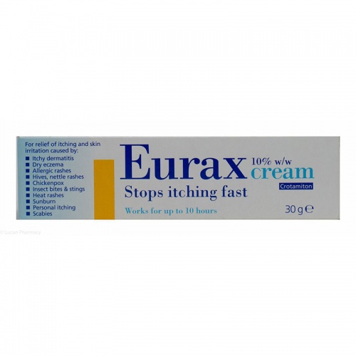 Eurax Cream 10% w/w Crotamiton 30g