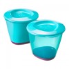 Tommee Tippee 2 Pop Up Weaning Pots with Pop Up Base 4m+