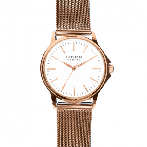 Tipperary Crystal Stage Rose Gold Watch