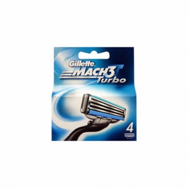 Gillette Mach3 Turbo Cartridges (4pack)