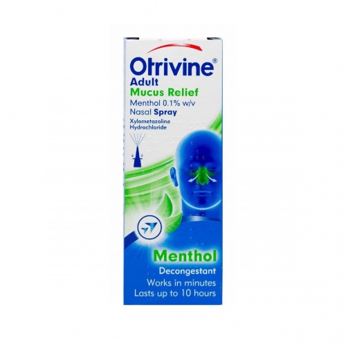 Otrivine Adult Mucus Relief Menthol 0.1% w/v Nasal Spray 10ml