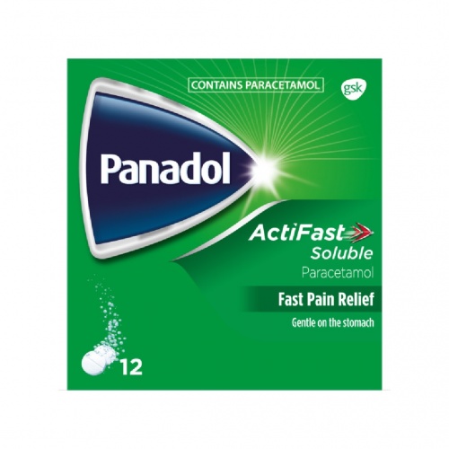 Panadol Actifast Soluble Tablets 12s