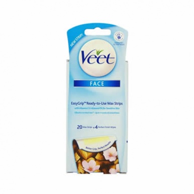 Veet Face EasyGrip Ready-to-Use Wax Strips