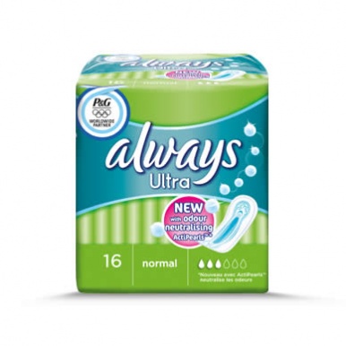 Always Ultra Normal Sanitary Towels 16 Pack