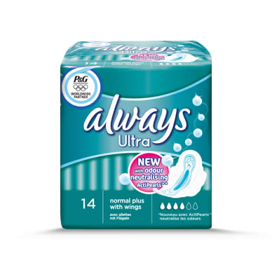 Always Ultra Normal Plus with Wings Sanitary Towels 14 Pack