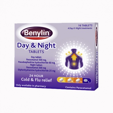 Benylin Day & Night Tablets 16s