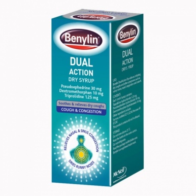 Benylin Dual Action Dry Syrup 100ml