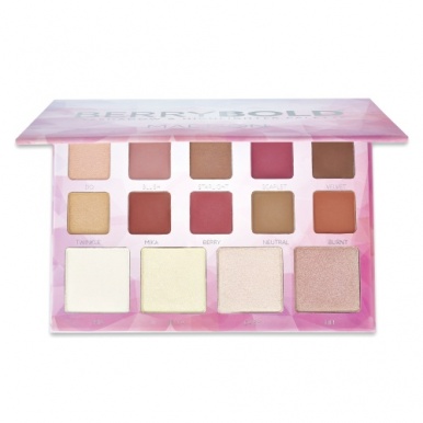 Madison Make-Up Berry Bold Eyeshadow & Highlighter Palette