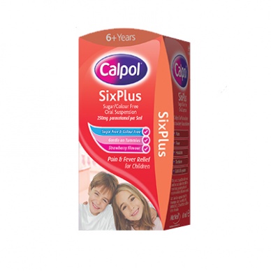 Calpol Six Plus Sugar Free Strawberry Oral Suspension