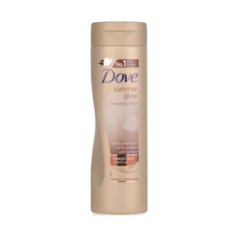 Dove Visible Glow Gradual Self Tan Body Lotion Medium to Dark 250ml