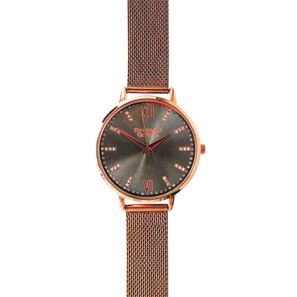 Tipperary Crystal Beverly Hills Rose Gold Watch
