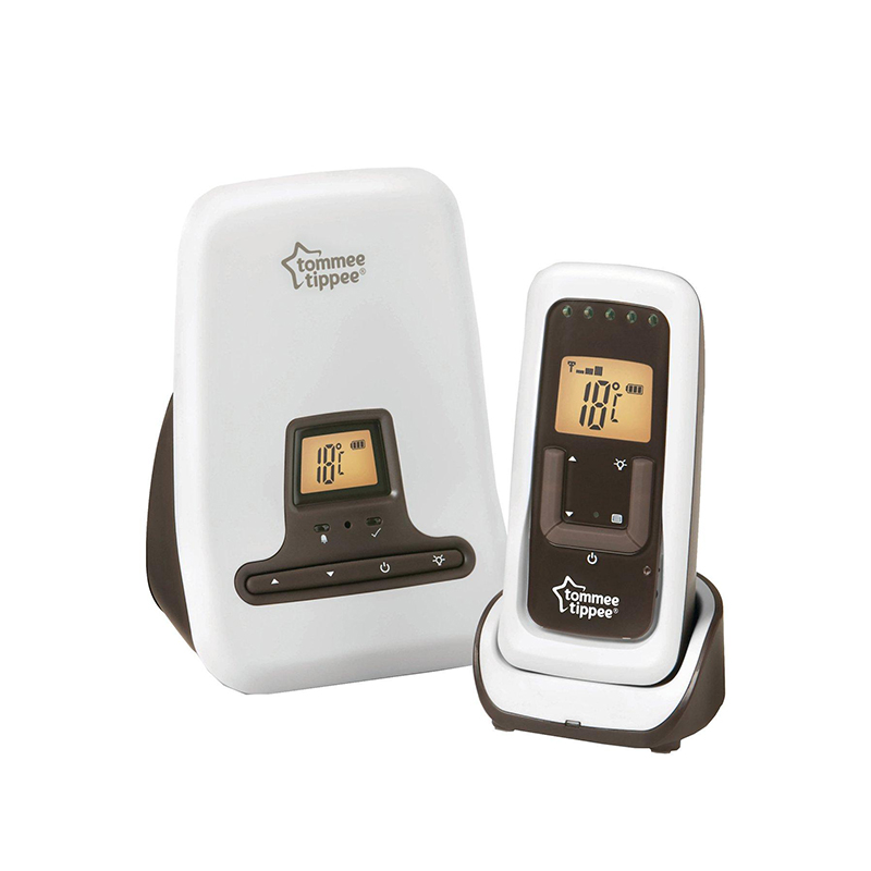 Monitor Digital DECT Tommee-Tippee – Alcance 300 M, Intercomunicador, Luz Nocturna Y Temperatura Para La Habitación Del Bebé