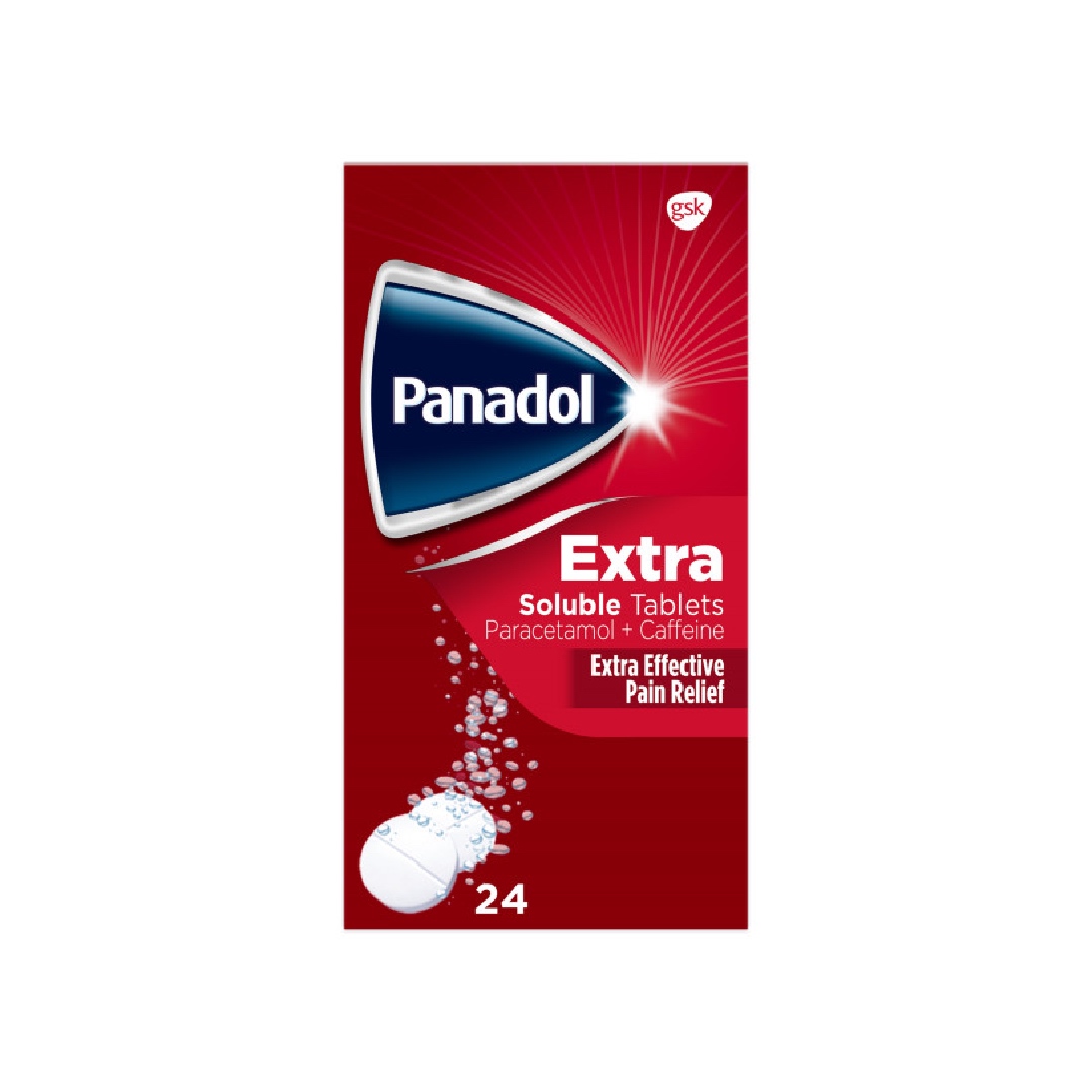 Panadol Extra 500mg/65mg Soluble Tablets 24s