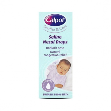 Calpol Soothe & Care Saline Nasal Drops 10ml