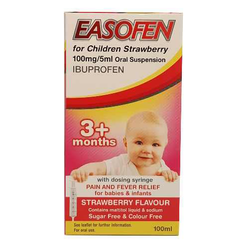Easofen for Children Strawberry Oral Suspension