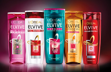 L'oreal haircare shampoo and conditioner range.