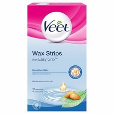 Veet Wax Strips with Easy Grip Sensitive Skin