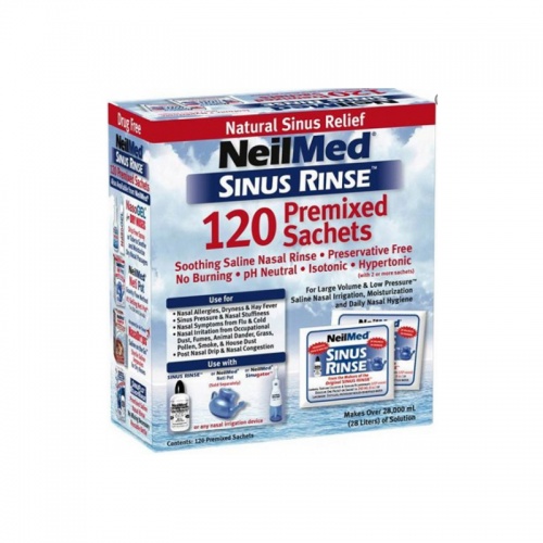 NeilMed Sinus Rinse 120 Pre-mixed Sachets