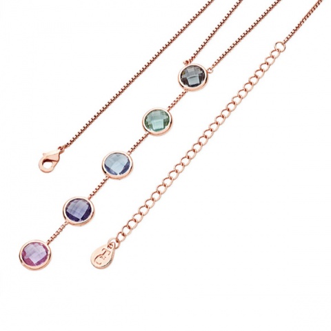 Tipperary Crystal Pastel Linear Necklace