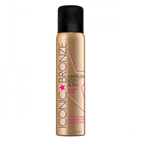 Iconic Bronze Airbrush Body Bling Instant Tan 75ml
